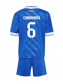 Real Madrid Eduardo Camavinga #6 Replika Tredje Kläder Barn 2025-26 Kortärmad (+ byxor)
